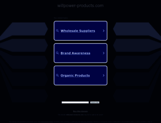 willpower-products.com screenshot