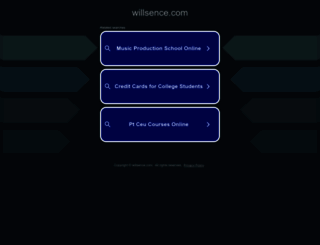 willsence.com screenshot