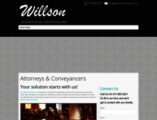 willsonattorneys.co.za screenshot