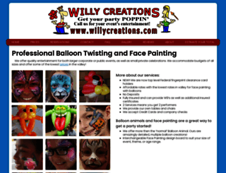 willycreations.com screenshot
