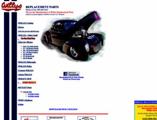 willysreplacementparts.com screenshot