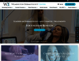 wilmingtondermatologycenter.com screenshot
