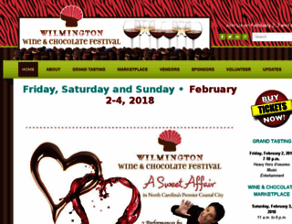 wilmingtonwineandchocolatefestival.com screenshot