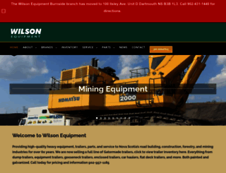 wilsonheavyequipment.com screenshot