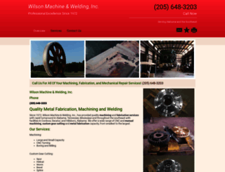 wilsonmachineinc.com screenshot