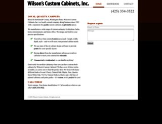 wilsonscabinets.com screenshot