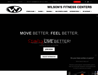 wilsonsfitness.com screenshot