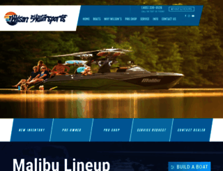 wilsonwatersports.com screenshot