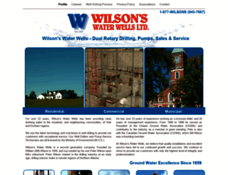 wilsonwaterwells.com screenshot