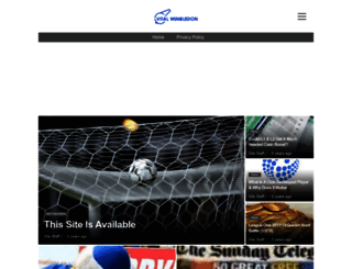 wimbledon.vitalfootball.co.uk screenshot