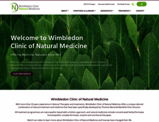 wimbledonclinic.co.uk screenshot