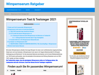 wimpernserum-testsieger.de screenshot