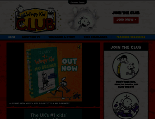 wimpykidclub.co.uk screenshot
