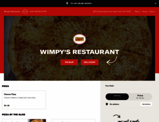 wimpysrestaurantmenu.com screenshot