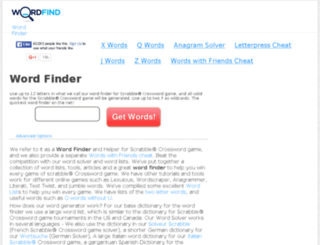 win.scrabblefinder.com screenshot