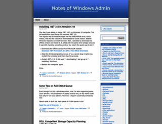 winadminnotes.wordpress.com screenshot