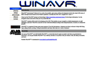 winavr.sourceforge.net screenshot