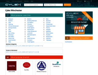 winchester.cylex-uk.co.uk screenshot