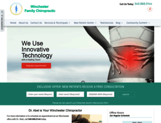 winchesterfamilychiropractic.com screenshot