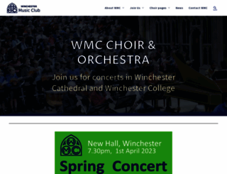 winchestermusicclub.org.uk screenshot