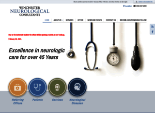 winchesterneurological.com screenshot