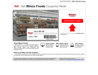 wincofoods.couponrocker.com screenshot