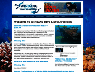 windangdive.com.au screenshot