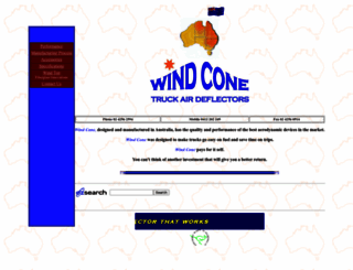windcone.com.au screenshot
