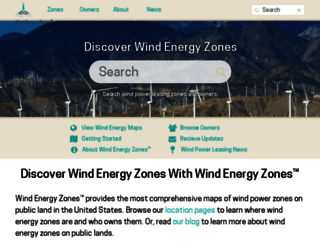 windenergyzones.com screenshot