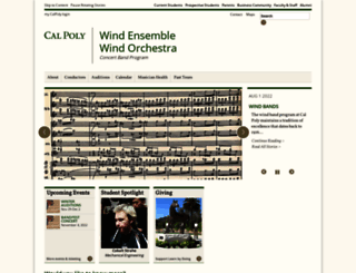 windorchestra.calpoly.edu screenshot