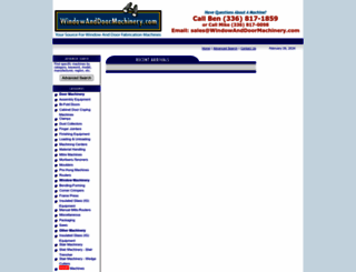 windowanddoormachinery.com screenshot