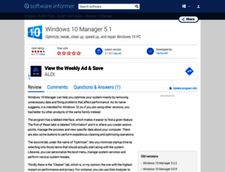 windows-10-manager.informer.com screenshot