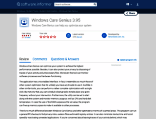 windows-care-genius.informer.com screenshot