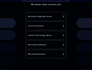 windows-help-central.com screenshot