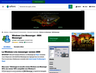 windows-live-messenger-2009.softonic.fr screenshot