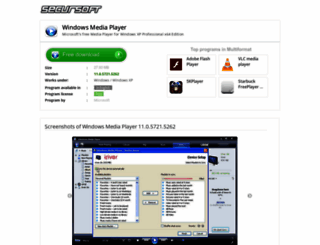 windows-media-player-11-64bit.secursoft.net screenshot
