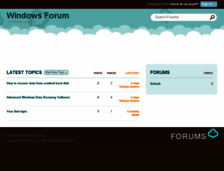 windows.forums.com screenshot
