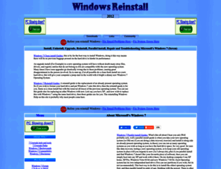windows7.windowsreinstall.com screenshot