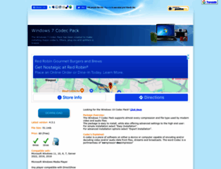 windows7codecs.com screenshot