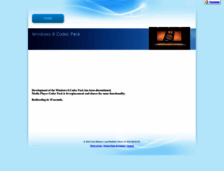 windows8codecs.com screenshot
