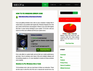 windowserrorcodefix.com screenshot
