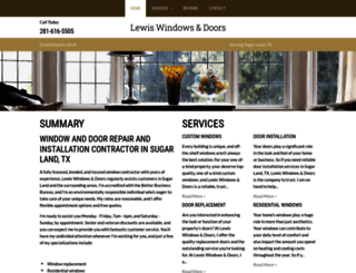 windowservicessugarland.com screenshot
