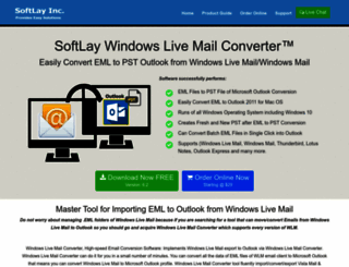 windowslivemailconverter.com screenshot