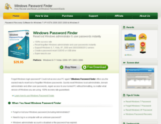 windowspasswordfinder.com screenshot