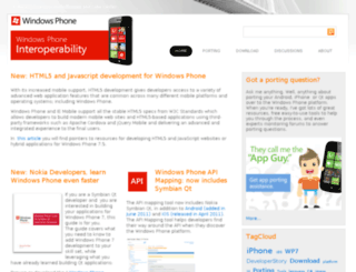 windowsphone.interoperabilitybridges.com screenshot