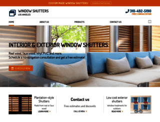 windowsshuttersla.com screenshot
