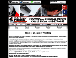 windsoremergencyplumbing.com screenshot