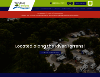 windsorgardenscaravanpark.com.au screenshot