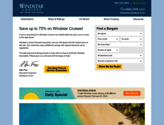 windstarcruisediscounts.com screenshot