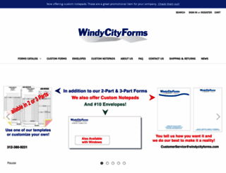 windycityforms.com screenshot